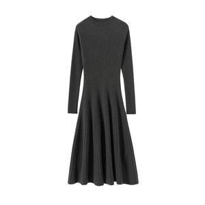 <span class=keywords><strong>Robe</strong></span> en cachemire personnalisée pour femme, tricotée, <span class=keywords><strong>mi</strong></span>-<span class=keywords><strong>longue</strong></span>, en mélange de <span class=keywords><strong>laine</strong></span> de cachemire de Mongolie intérieure, idéale pour l'hiver, vente en gros - Product Image 6