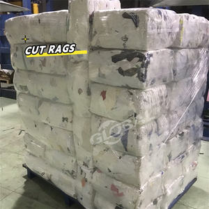 طباعة اللون الأبيض قطع الزى الخرق المسح القماش الأبيض القطن الخرق الصناعية لتنظيف البقع النفطية - Product Image 5