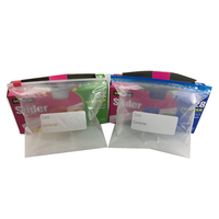 Vente en gros de mini sacs en plastique transparents réutilisables et écologiques personnalisés Sac à fermeture éclair alimentaire avec impression de logo personnalisé