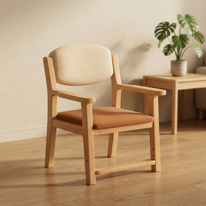 Modern Wooden <b>Armchair</b> Padding Solid Back Design For Living Room Home Furniture Scandinavian Style Leisure Chair - Product Image 1