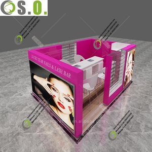 ディスプレイキャビネット付きの新しいデザインのネイルバーキオスクのデザイン - Product Image 6