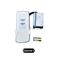 Interrupteur de plafond LED sans fil intelligent 10A, portée 30m, alimenté par batterie, pour lampe de salon et chambre à coucher