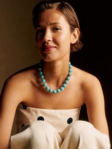 Collana di perline in resina a forma di grande nuvola fatta a mano con perline rotonde bohémien alla moda <span class=keywords><strong>gioielli</strong></span> da donna - Product Image 3