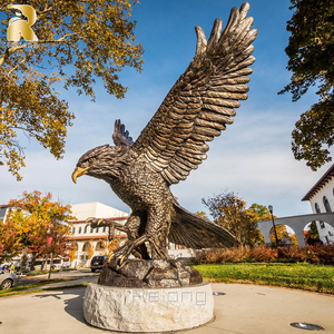 आउटडोर पार्क सजावट के लिए आधुनिक बड़े कास्टिंग कांस्य ईगल प्रतिमा - Product Image 3