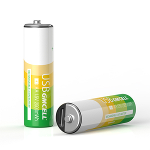 แบตเตอรี่ลิเธียมไอออนแบบชาร์จได้ผ่าน USB Type-C ขนาด 2500mwh AA 1.5v พร้อมสายชาร์จ - Product Image 1