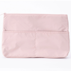 2026 Lightweight Parachute Cloth <strong>Bag</strong> <strong>Organiser</strong> <strong>Insert</strong> L Pink Beige Purse Organizer <strong>Insert</strong> with Zipper Fabric Storage <strong>Bag</strong> - Product Image 3