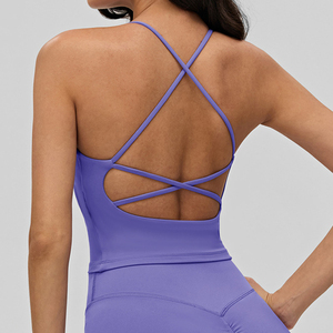 Top de yoga para mujer con almohadillas extraíbles, sexy, transpirable, talla grande, espalda hermosa, ropa exterior, top de fitness - Product Image 2