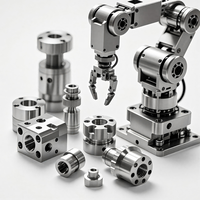 Composants d'armes robotiques pour usinage CNC, pièces de joint de robot personnalisées, aluminium, titane, acier inoxydable, tournage et fraisage CNC