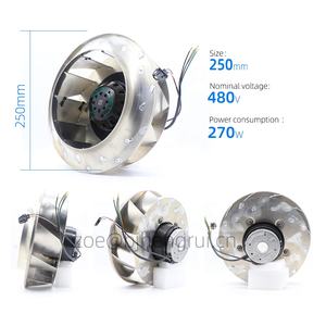 ebmpapst R2D250-AM20-09 400V AC 170W 0.3A 250mm 2700RPM Blower Centrifugal Cooling Fans for Inverter with Thermal Sensor - Product Image 2