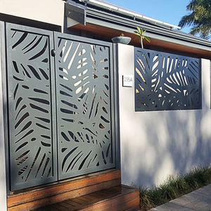 Paneles <span class=keywords><strong>de</strong></span> Acero con Recubrimiento en Polvo Decorativo, Cortados con Láser, Personalizables, para Barandilla <span class=keywords><strong>de</strong></span> <span class=keywords><strong>Terraza</strong></span>, Balcón, Tamaño Personalizado, Valla Decorativa para Jardín - Product Image 2