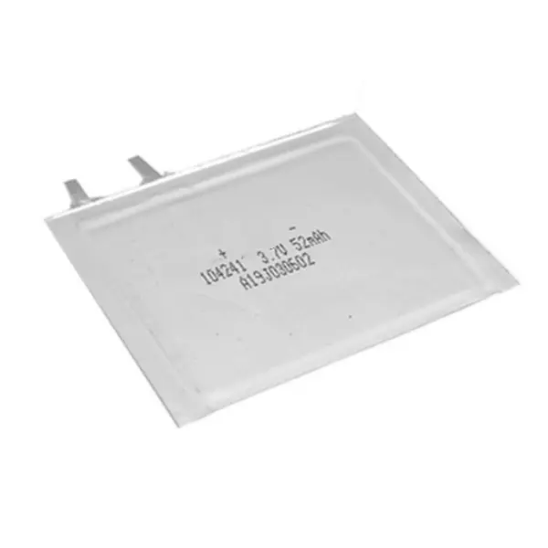 Siêu mỏng Lithium linh hoạt pin 014241 3.7V 52mAh siêu mỏng LiPo pin