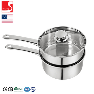 SY-utensili da cucina Quart classico in acciaio inox con coperchio 12 qt argento grande grande grande dimensioni casseruola alta OEM - Product Image 2