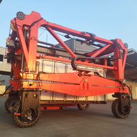 Chariot à portique personnalisé de 1 à 80 tonnes, alimenté par batterie/diesel, pour la manutention de conteneurs, utilisé dans les ports