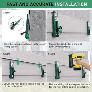 Verkleidungs-Montagewerkzeuge Verkleidungs-Montageset 5/16-Zoll Faserzement-Verkleidungen Überlappungswerkzeuge mit Einstellbarem Abstand, PC, 2er-Pack - Product Image 2