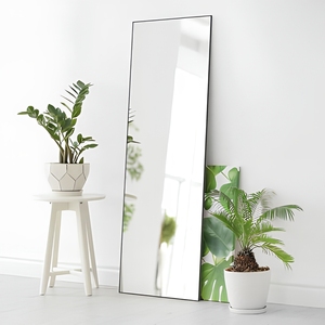 Customized Modern Art Deco <b>Full</b>-<b>Length</b> Metal Framed Shatterproof Handmade <b>Wall</b> <b>Mirror</b> for Bedroom and Living Room Home Decor - Product Image 1