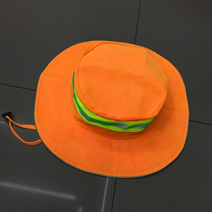 Logotipo personalizado Hi Vis Sun Hats Alta visibilidad Fluorescente Reflectante Seguridad Casco para el trabajo al aire libre - Product Image 4