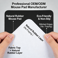 Tapis de bureau en caoutchouc OEM en gros, design personnalisé, tapis de souris de jeu, tapis de souris blancs vierges pour sublimation, écologiques