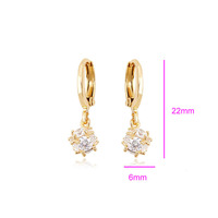 Boucles d'oreilles creuses Xuping 96848, bijoux fantaisie à crochet pour femmes