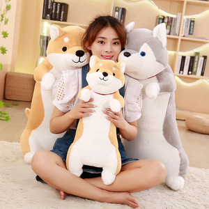 <span class=keywords><strong>Anime</strong></span> Shiba Inu Husky almohada de cuerpo largo suave PP algodón bidimensional perro muñeco de peluche para cumpleaños para dormir - Product Image 2