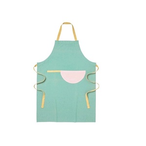 Taille 100% coton biologique GOTS certifié tablier pour Burger motif gastronomique tablier sans manches lin ménage cuisine outil de nettoyage - Product Image 1