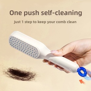 No hair damage, anti-static portable fluffy hair comb, retractable comb, female household <b>scalp</b> massage comb, <b>scalp</b> cleaning - Product Image 5