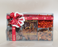 Ruban rouge multicolore de 4 cm, rose florale, décoration de gâteau de Noël et accents de boîte cadeau, vente en gros