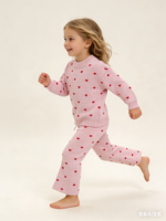 Ensemble de pulls en tricot personnalisé pour bébé fille, Saint-Valentin, cœur, tricot, automne et hiver, 100% coton, tenue décontractée