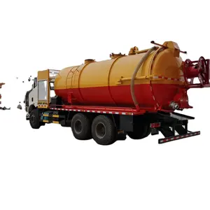 Hoge Kwaliteit Bevrijding Hogedrukreinigingszuigwagen Met 8 Ton Rioleringstank En 4 Ton Schoon Watertank