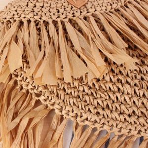 Tassel Decoration Paper Made <b>Straw</b> <b>Bag</b> Women Handbags for Young Lady Summer Dress - Product Image 4