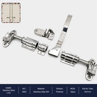 Serrure de barre à came en acier inoxydable 304 pour camion frigorifique, directement du fabricant, sans intermédiaire, OEM ODM