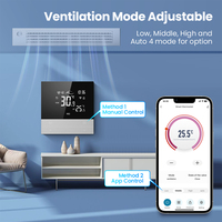 Termostato Inteligente WiFi con Panel Táctil AVATTO WT300 TUYA |   OEM/ODM Personalizable |   Sensor Multifuncional para Calderas Eléctricas/de Agua/Gas