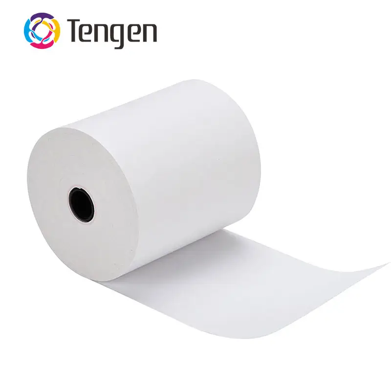 Rouleaux de caisse enregistreuse thermique Pos Terminal papier Atm Machine imprimante X 400 papier thermique 80*80mm 49m 70gsm simple blanc 58mm