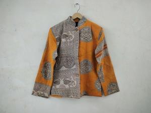 Nouvelle Collection fait à la main été Kantha veste solide conception Simple manteau court multicolore décontracté vêtements pour femmes pour l'hiver - Product Image 2