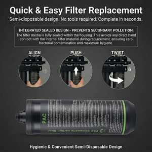 Purificateur d'<span class=keywords><strong>eau</strong></span> compact haute performance 15L/min pour café, <span class=keywords><strong>filtre</strong></span> commercial portable pour éviers extérieurs et domestiques avec système de changement rapide manuel - Product Image 4