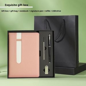 Ensemble de carnets de notes A5 en PU personnalisés avec logo d'entreprise, promotionnels, de luxe, pour le bureau, avec impression en relief, multifonctionnels - Product Image 5