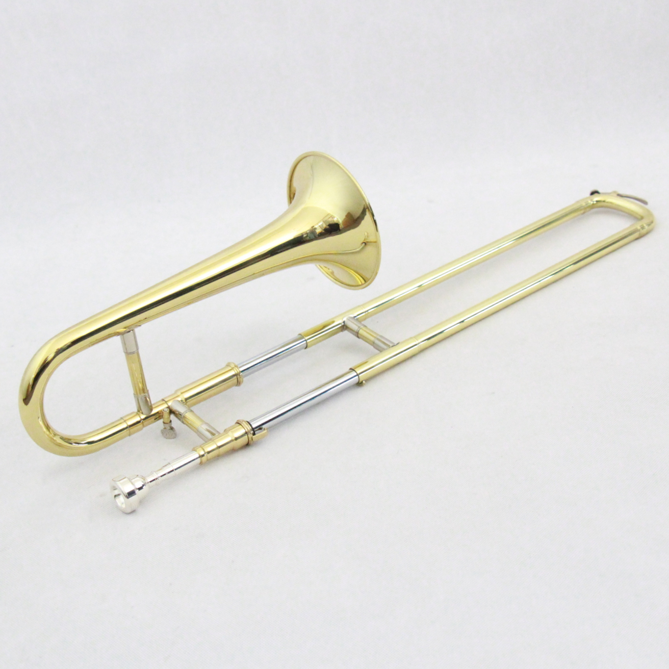 Chinese Soprano Trombone - Gold Lacquer Brass Instrument for