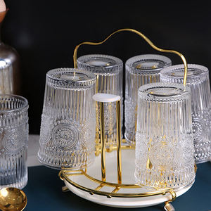 Égouttoir à verres pour salon, support de séchage pour tasses et verres à vin avec plateau de drainage - Product Image 3