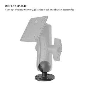 Base redonda perforada 4 agujeros 2.25", para brazos doble toma industriales, aviación o agricultura - Product Image 5