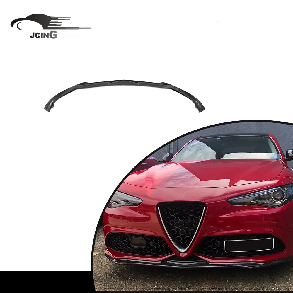 Factory ODM in fibra di carbonio Spoiler anteriore Auto body kit per Alfa Romeo Giulia Sedan 4-Door 16-18 (adatto a: Giulia Sport)