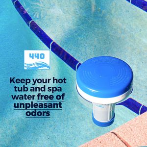 Mini dispensador de flotador Premium 440 para Spa, bañera de hidromasaje, piscinas pequeñas, tabletas de bromo de <span class=keywords><strong>cloro</strong></span> de 1 pulgada, Control de flujo ajustable de 0 a 13 - Product Image 3