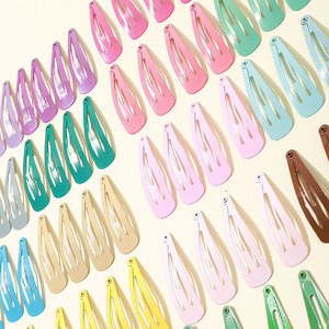 <span class=keywords><strong>Tik</strong></span> <span class=keywords><strong>Tok</strong></span>-Pinzas para el pelo con Logo personalizado para mujer, broches bonitos para el pelo, sin curva, accesorios para el cabello - Product Image 5