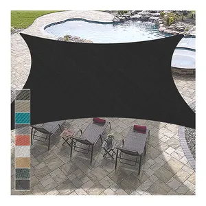 透气材料设计黑色Vela de sombra定制遮阳布甲板帆遮阳篷