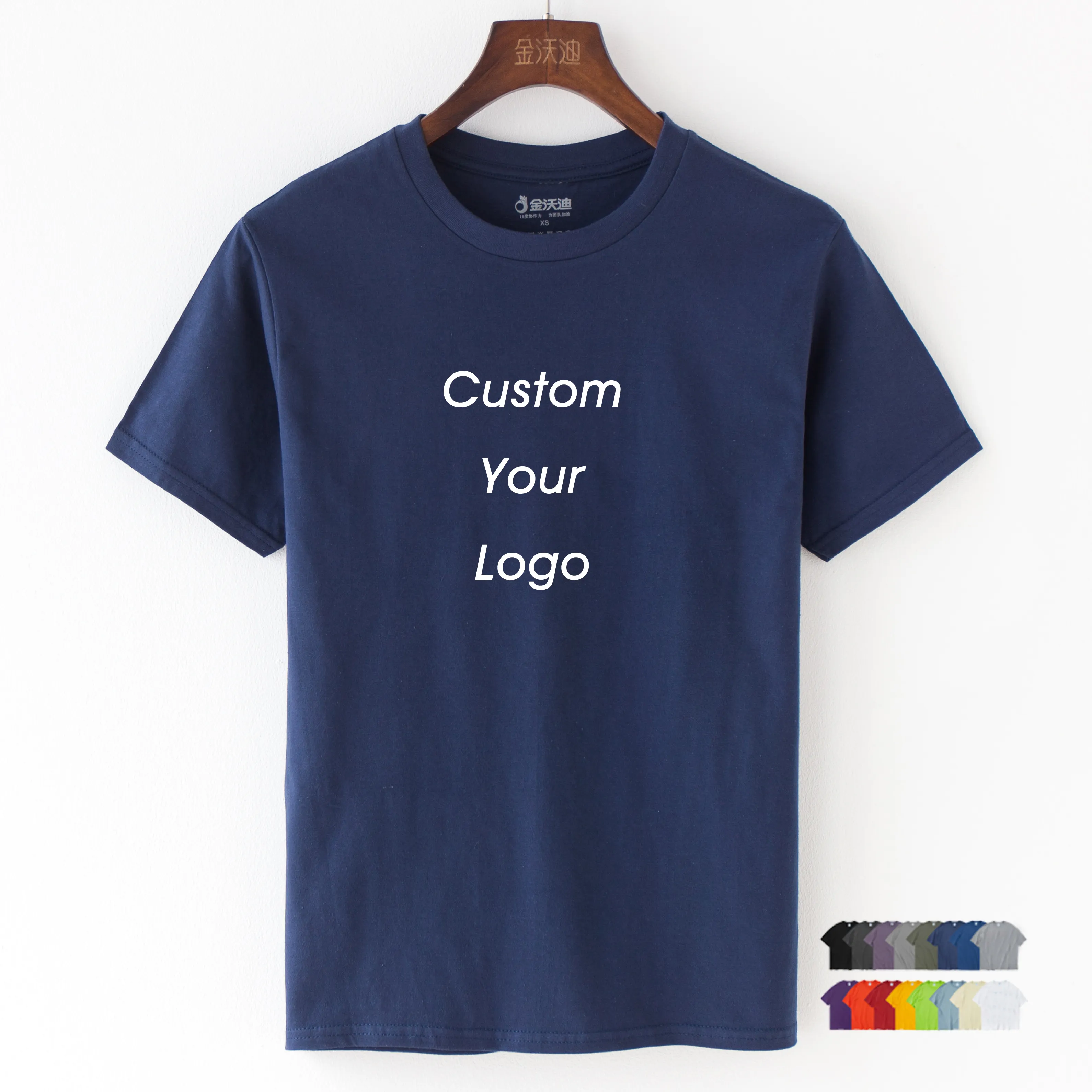 High Quality Blank Unisex organic cotton O-Neck tshirts Custom printing graphic logo customised label men's T-Shirts in bulk