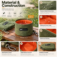 Bol à eau pliable pour animaux de compagnie, personnalisé avec logo, pour voyages, camping, promenades, extérieur, portable, OEM & ODM