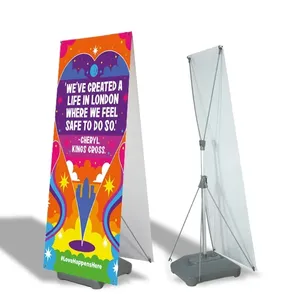 Bestseller Outdoor Frame Design Lichtgewicht Draagbare Waterbasis X Banner Stand