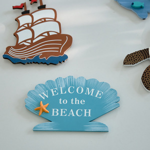 Imán Decorativo de Madera con Forma de Ballena, Diseño Costero, Hecho a Mano, para Refrigerador - Product Image 5