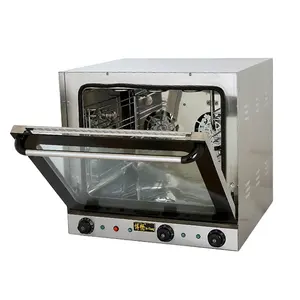 Commerciële 4 Trays Ovens Bakkerij Apparatuur Elektrische Convectie Oven Met Stoomfunctie