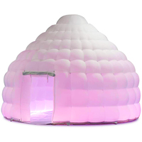 KeepFuns-Petite tente dôme gonflable blanche, durable et résistante aux intempéries, pour jardin d'hiver, loisirs d'extérieur, conforme aux normes de sécurité.
