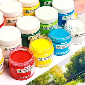 Ensemble de peinture <span class=keywords><strong>gouache</strong></span> Marly 100 ml, lavable, pour peinture au doigt, pour étudiants en art, à partir de 8 ans, pour tableaux d'affichage artistiques, fresques murales et peinture murale - Product Image 4
