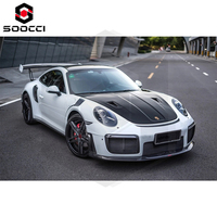 Nouveau capot avant en fibre de carbone pour Porsche 718 982 Cayman Boxster capot moteur mise à niveau